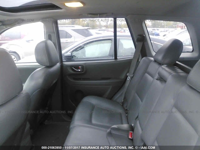 KM8SC13E54U786319 - 2004 HYUNDAI SANTA FE GLS/LX SILVER photo 8