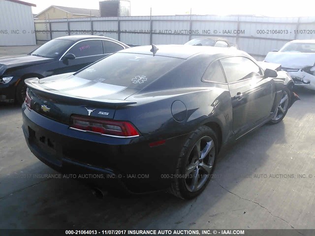 2G1FT1EW0E9151852 - 2014 CHEVROLET CAMARO 2SS BLACK photo 4