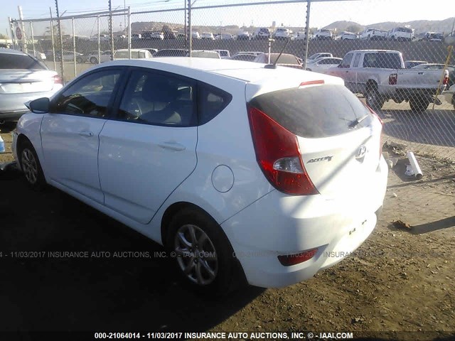 KMHCT5AE2CU020514 - 2012 HYUNDAI ACCENT GLS/GS WHITE photo 3