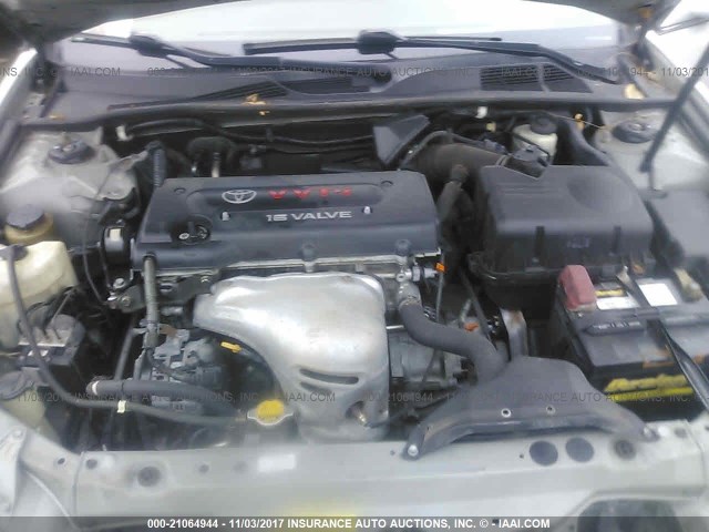 4T1BE30K94U871440 - 2004 TOYOTA CAMRY LE/XLE/SE ვერცხლისფერი ფოტო 10