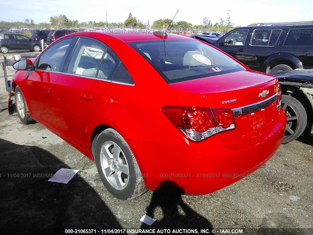 1G1PE5SB9G7127013 - 2016 CHEVROLET CRUZE LIMITED LT RED photo 3