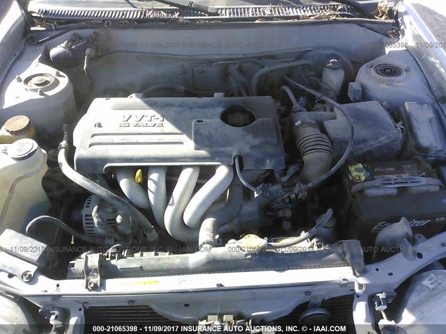 2T1BR12EXYC284719 - 2000 TOYOTA COROLLA VE/CE/LE SILVER photo 10