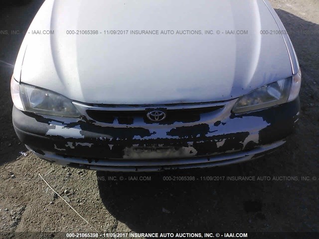 2T1BR12EXYC284719 - 2000 TOYOTA COROLLA VE/CE/LE SILVER photo 6