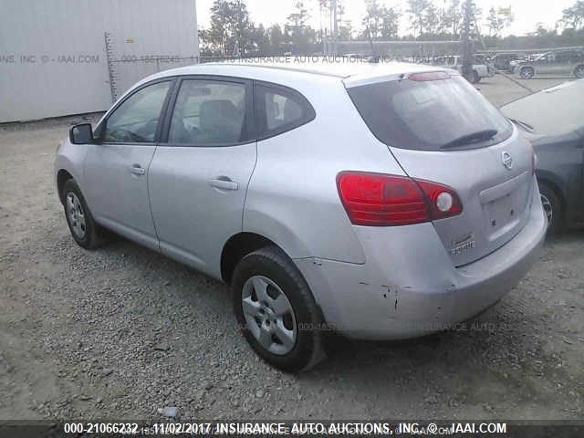 JN8AS58T99W327487 - 2009 NISSAN ROGUE S/SL SILVER photo 3