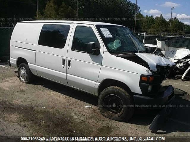 1FTNE14W48DA66857 - 2008 FORD ECONOLINE E150 VAN WHITE photo 1