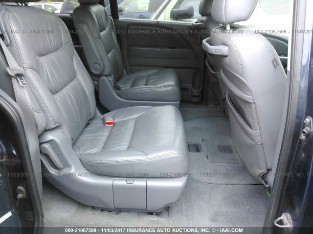 5FNRL38797B091928 - 2007 HONDA ODYSSEY EXL მუქი ლურჯი ფოტო 8