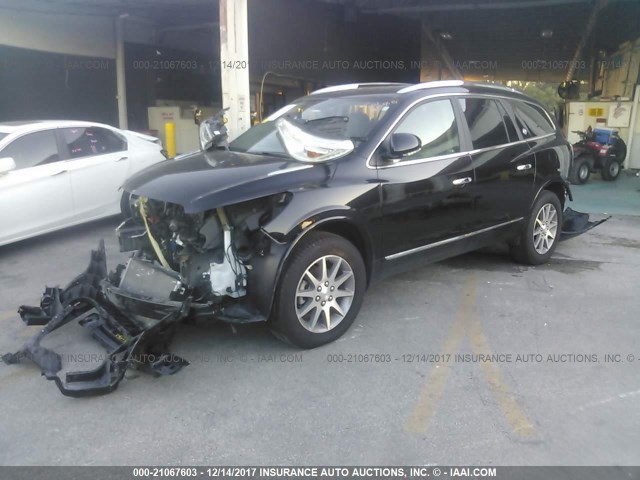 5GAKRAKD4HJ104213 - 2017 BUICK ENCLAVE BLACK photo 2