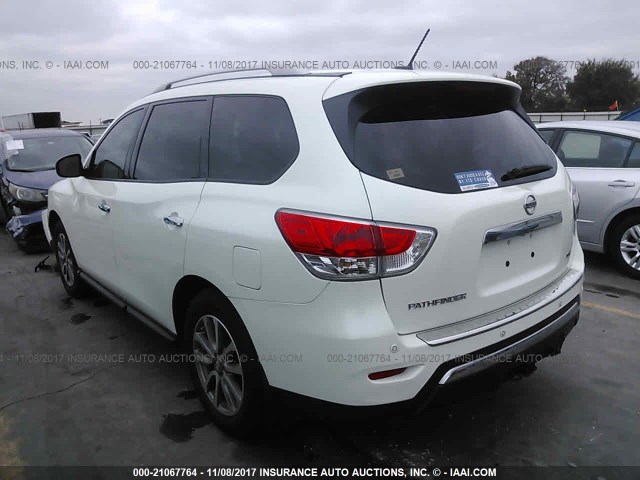 5N1AR2MN3FC716227 - 2015 NISSAN PATHFINDER S/SV/SL/PLATINUM 白色 照片 3
