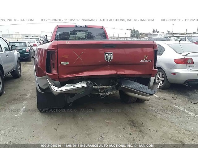 3C63RRJL8EG124740 - 2014 RAM 3500 LARAMIE RED photo 6