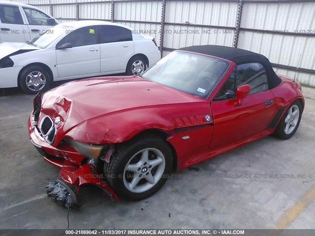 4USCJ3322VLC08862 - 1997 BMW Z3 2.8 RED photo 2