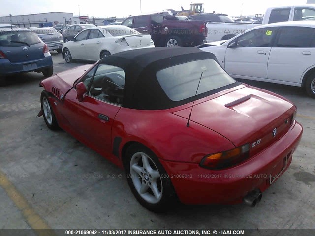 4USCJ3322VLC08862 - 1997 BMW Z3 2.8 RED photo 3