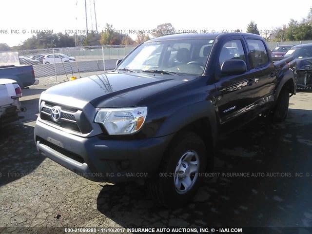 3TMLU4EN0EM162812 - 2014 TOYOTA TACOMA DOUBLE CAB შავი ფოტო 2