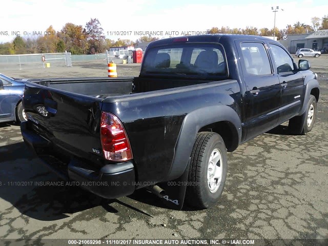 3TMLU4EN0EM162812 - 2014 TOYOTA TACOMA DOUBLE CAB BLACK photo 4