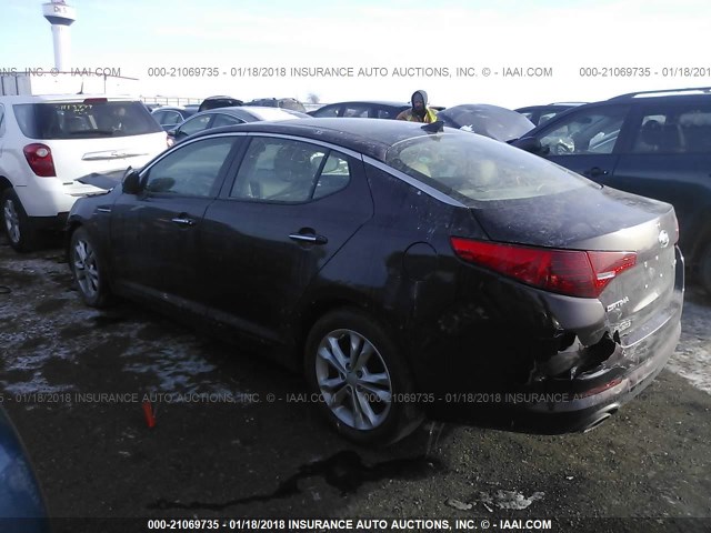 5XXGN4A79DG229719 - 2013 KIA OPTIMA EX PURPLE photo 3