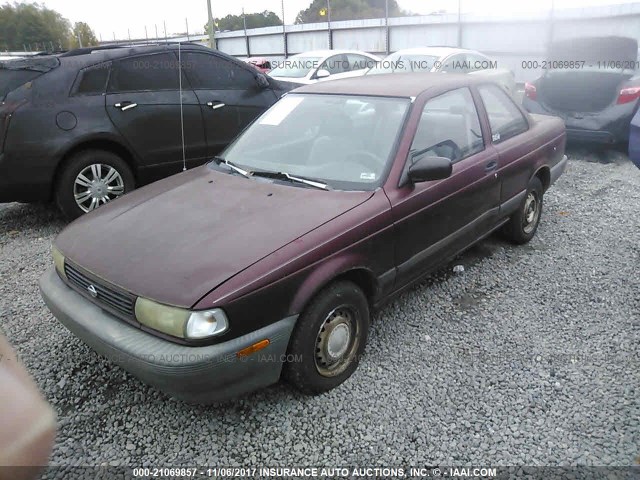 1N4EB32A1RC713675 - 1994 NISSAN SENTRA E/XE/SE/LE MAROON photo 2