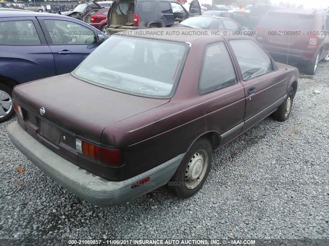 1N4EB32A1RC713675 - 1994 NISSAN SENTRA E/XE/SE/LE MAROON photo 4