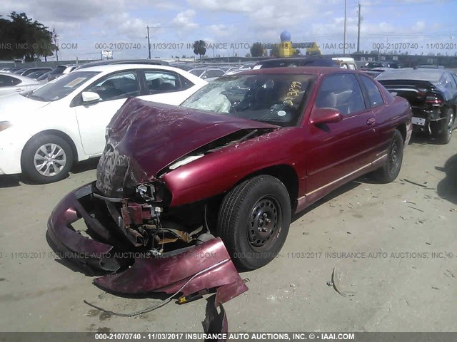 2G1WW12M0S9213899 - 1995 CHEVROLET MONTE CARLO LS 红色 照片 2