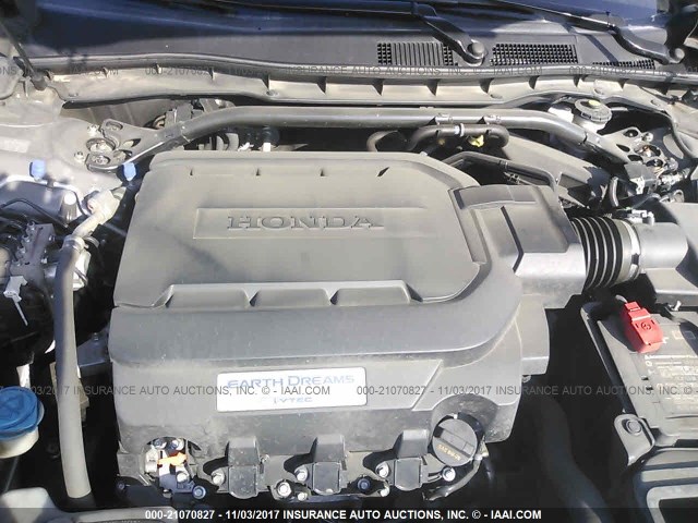 5J6TF1H5XFL001286 - 2015 HONDA CROSSTOUR EXL GRAY photo 10