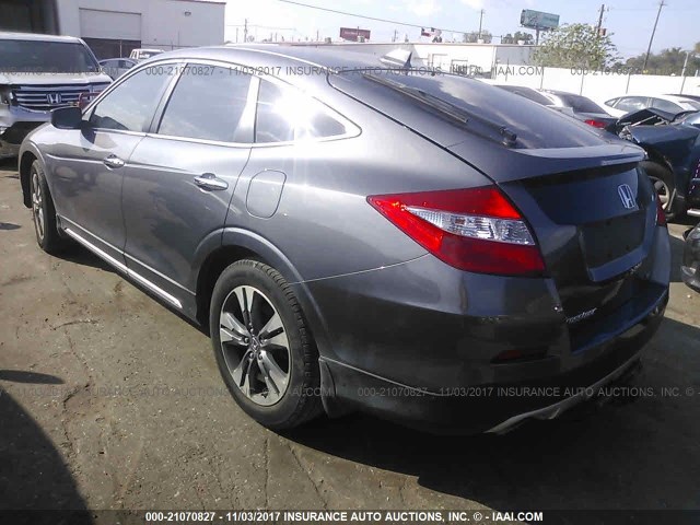 5J6TF1H5XFL001286 - 2015 HONDA CROSSTOUR EXL GRAY photo 3