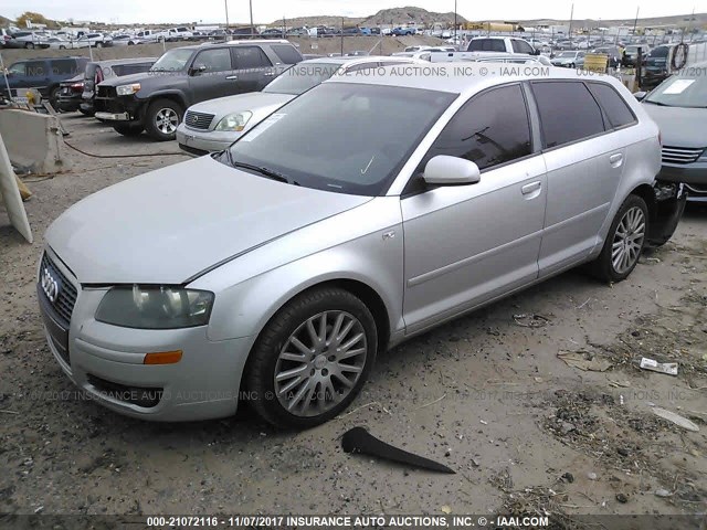 WAUNF78PX6A003261 - 2006 AUDI A3 2.0 PREMIUM SILVER photo 2