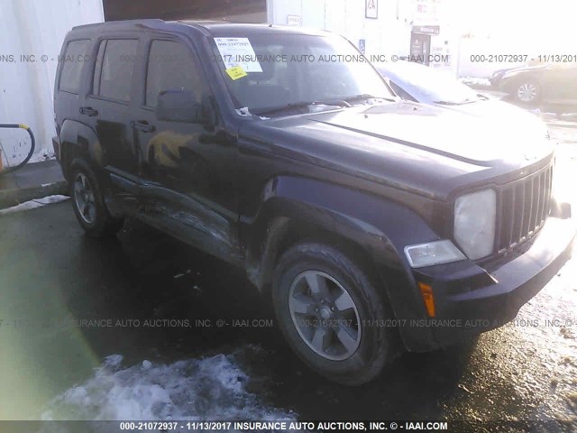 1J8GN28K88W199768 - 2008 JEEP LIBERTY SPORT 黑色 照片 1