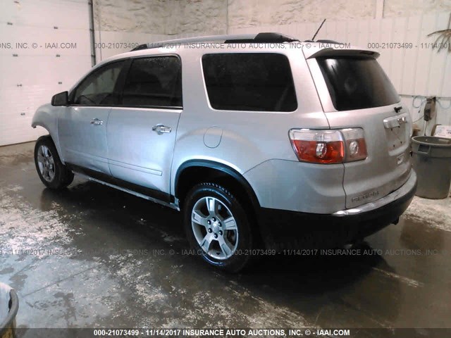 1GKLVKED1AJ221578 - 2010 GMC ACADIA SL SILVER photo 3