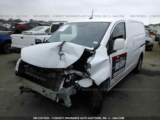 3N63M0ZN2FK723413 - 2015 CHEVROLET CITY EXPRESS LT WHITE photo 2