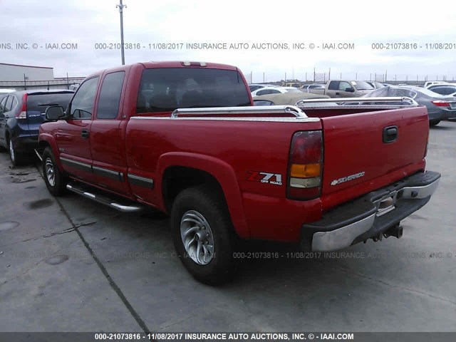 2GCEK19T7Y1312187 - 2000 CHEVROLET SILVERADO K1500 RED photo 3