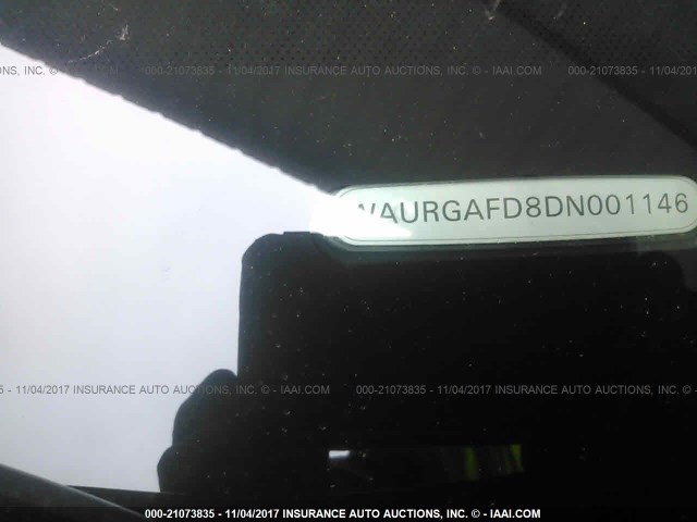 WAURGAFD8DN001146 - 2013 AUDI A8 L QUATTRO BLACK photo 9