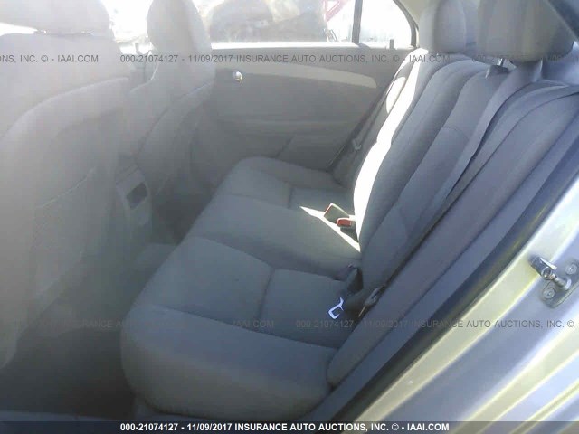 1G1ZB5E06CF120497 - 2012 CHEVROLET MALIBU LS SILVER photo 8