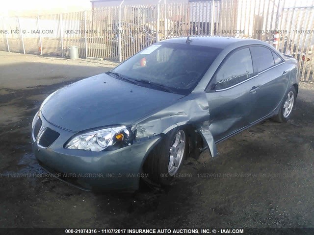 1G2ZH57N894222715 - 2009 PONTIAC G6 GT BLUE photo 2