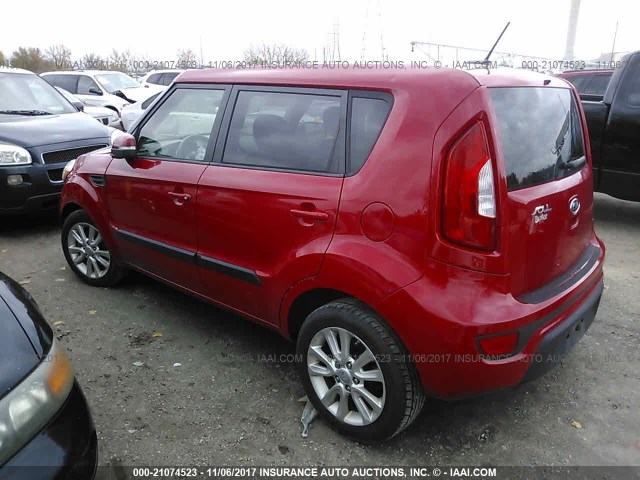 KNDJT2A60C7402994 - 2012 KIA SOUL +/!/SPORT RED photo 3