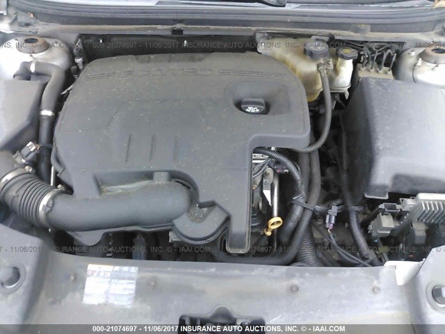 1G1ZC5E12BF359064 - 2011 CHEVROLET MALIBU 1LT 银色 照片 10