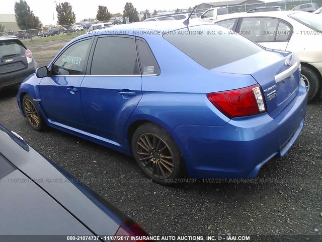 JF1GV7E61BG518995 - 2011 SUBARU IMPREZA WRX BLUE photo 3