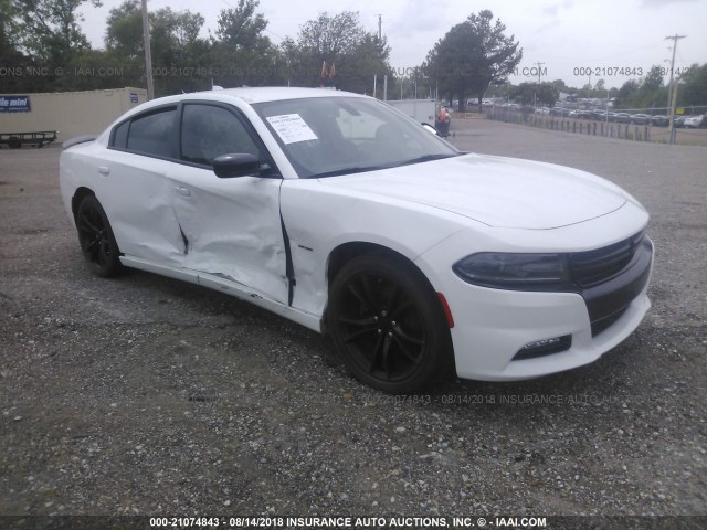 2C3CDXCT3GH179418 - 2016 DODGE CHARGER R/T WHITE photo 1