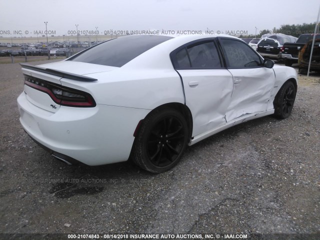 2C3CDXCT3GH179418 - 2016 DODGE CHARGER R/T WHITE photo 4