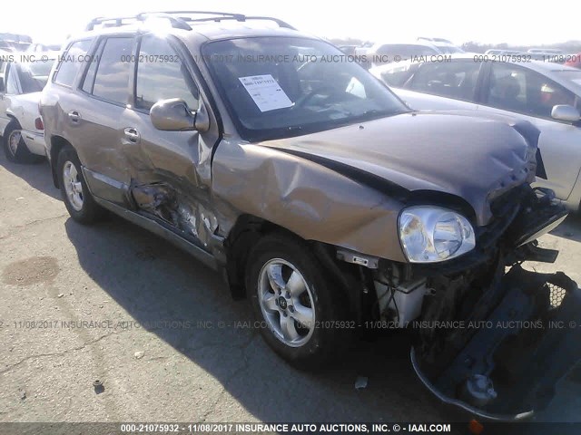 KM8SC73D35U964854 - 2005 HYUNDAI SANTA FE GLS/LX BROWN photo 6