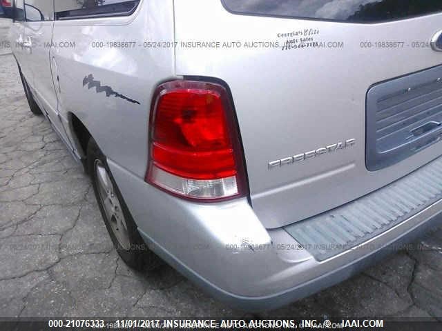 2FMZA57654BB00347 - 2004 FORD FREESTAR SES SILVER photo 6