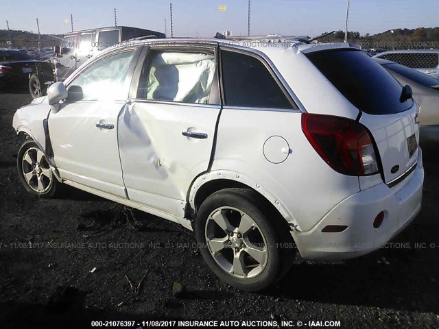 3GNAL3EK2ES613350 - 2014 CHEVROLET CAPTIVA LT WHITE photo 3