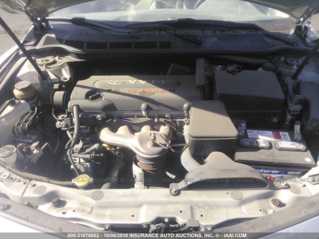 JTNBE46K073079863 - 2007 TOYOTA CAMRY NEW GENERAT CE/LE/XLE/SE SILVER photo 10
