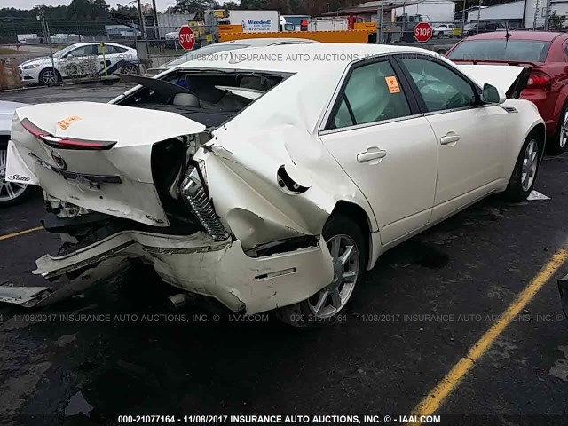 1G6DF577790104016 - 2009 CADILLAC CTS WHITE photo 4