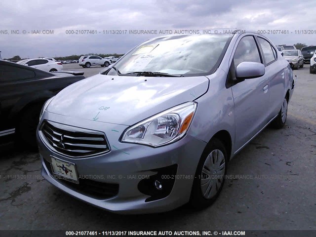 ML32F3FJ3HHF07986 - 2017 MITSUBISHI MIRAGE G4 ES Gümüş foto 2