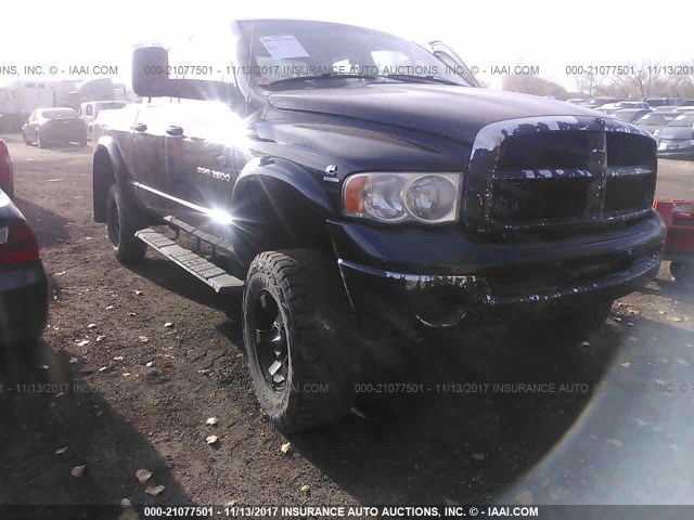 3D7KS28C25G820778 - 2005 DODGE RAM 2500 ST/SLT BLACK photo 1