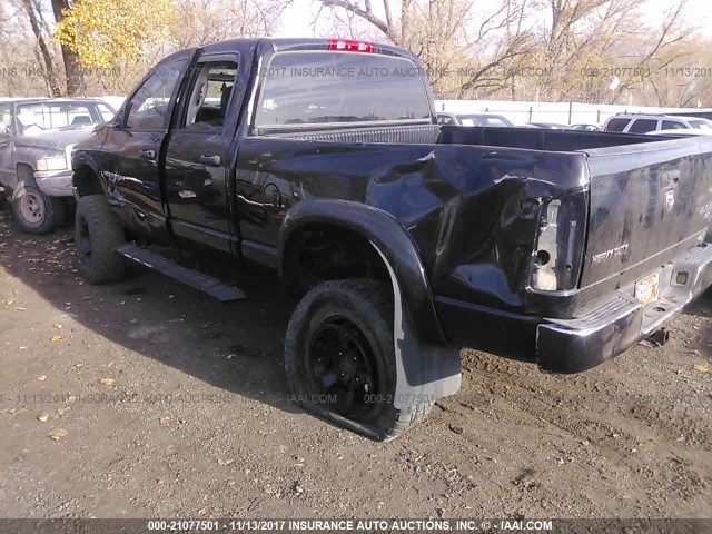 3D7KS28C25G820778 - 2005 DODGE RAM 2500 ST/SLT BLACK photo 3