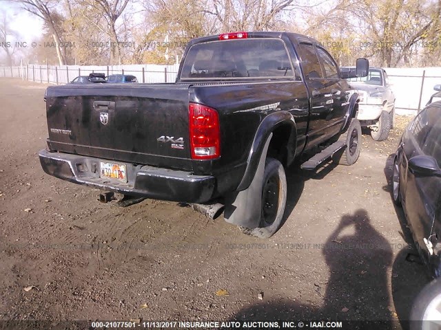 3D7KS28C25G820778 - 2005 DODGE RAM 2500 ST/SLT BLACK photo 4