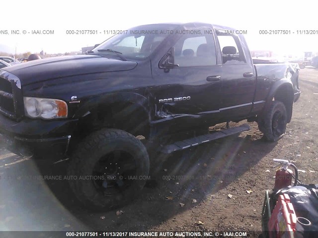 3D7KS28C25G820778 - 2005 DODGE RAM 2500 ST/SLT BLACK photo 6