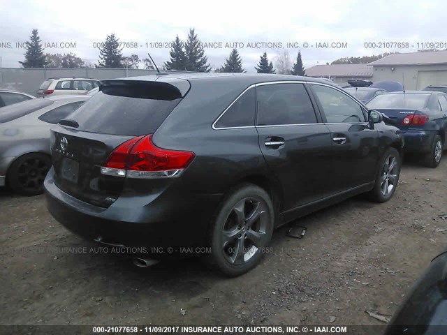 4T3BK3BB3AU032215 - 2010 TOYOTA VENZA GRAY photo 4