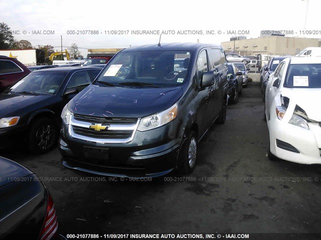 3N63M0YN2FK702384 - 2015 CHEVROLET CITY EXPRESS LS BLUE photo 2