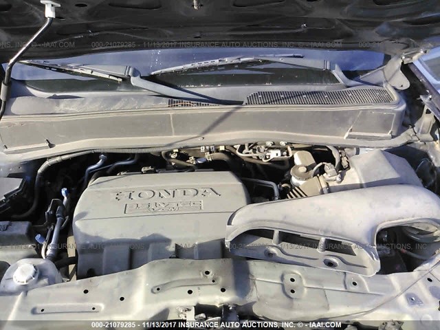 5FNYF3H54CB008983 - 2012 HONDA PILOT EXL BLUE photo 10