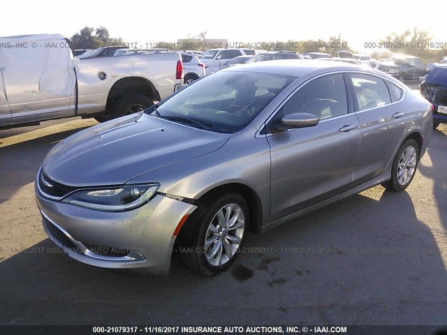 1C3CCCCB5FN544495 - 2015 CHRYSLER 200 C SILVER photo 2